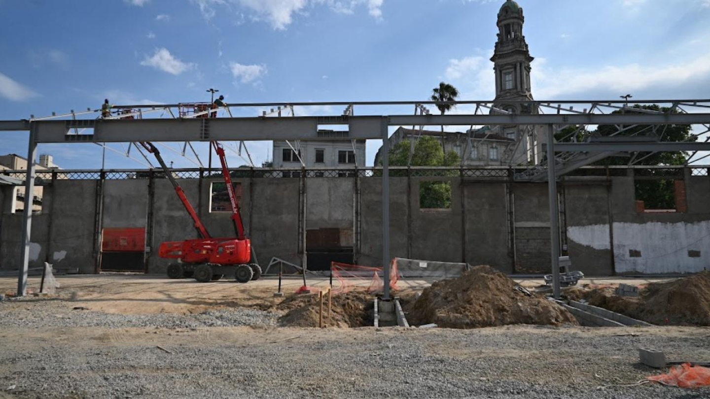 Parque Valongo em obras