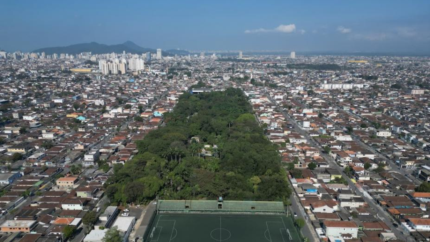 Foto aérea de santos