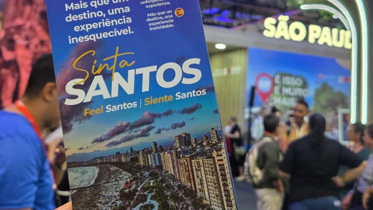 Folheteria no evento em São Paulo