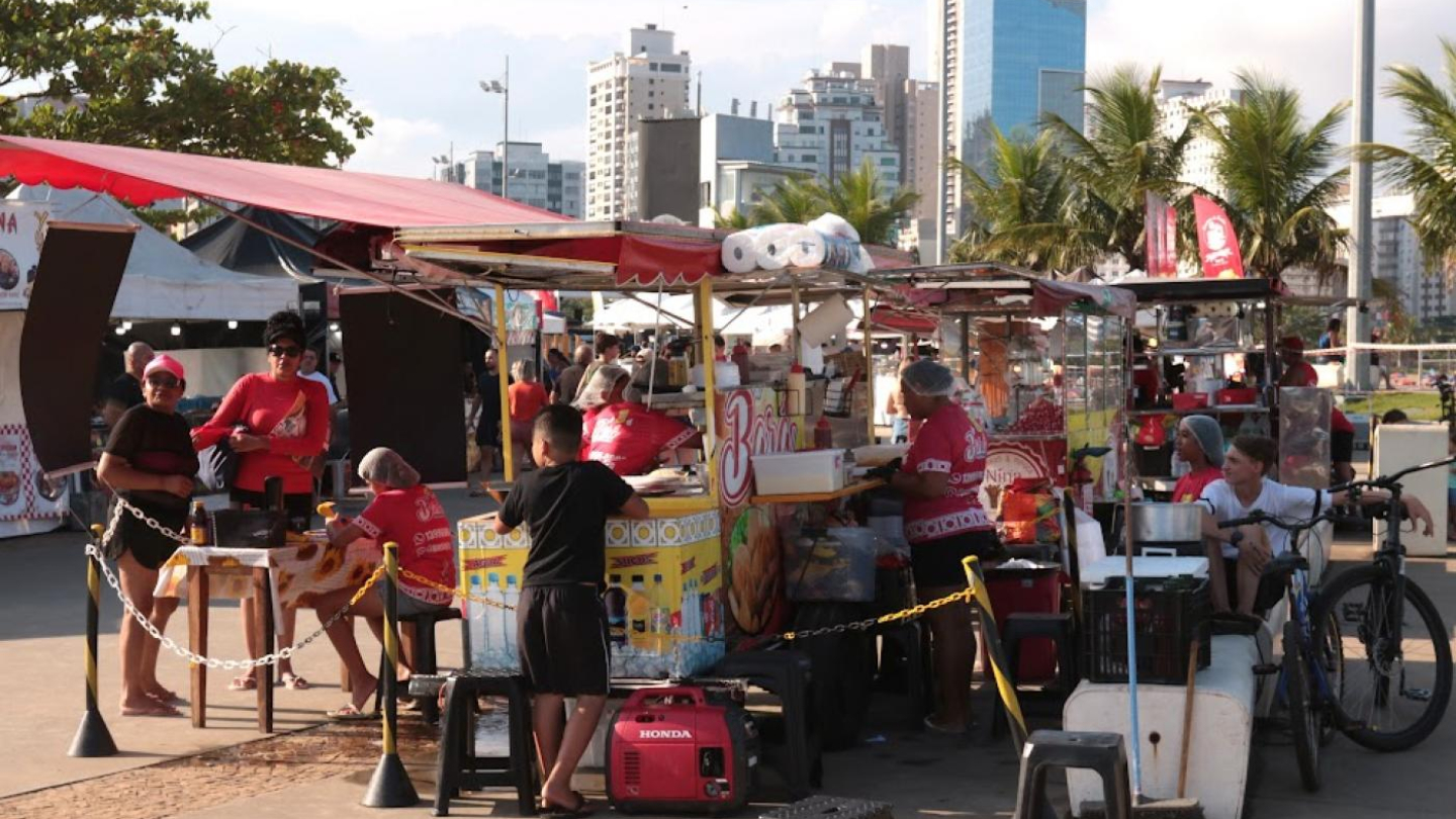 Festival de gastronomia no Quebra-Mar