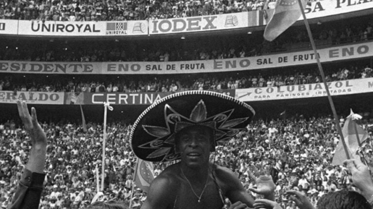 Pelé após o jogo