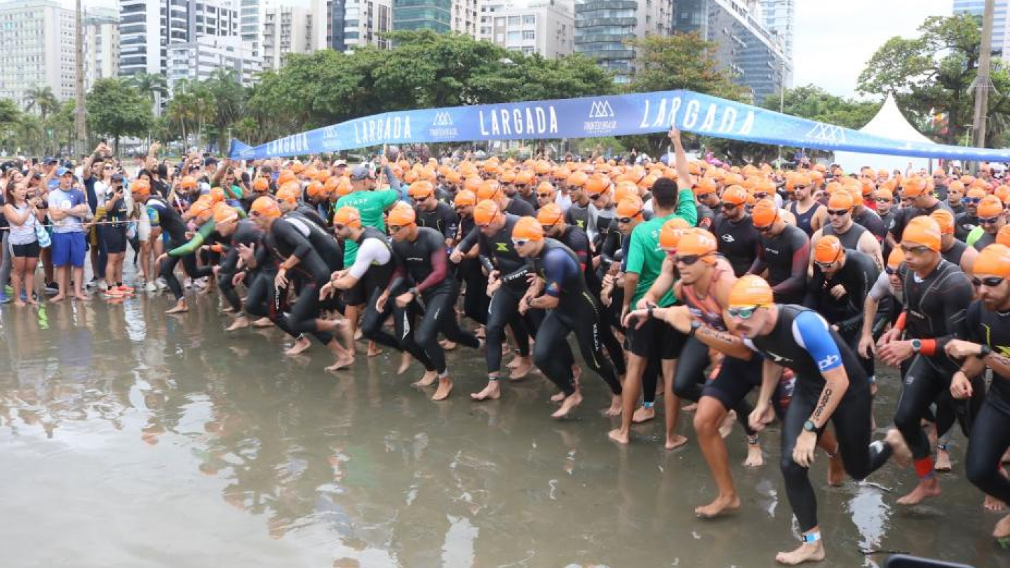 Atletas na largada do Troféu Brasil