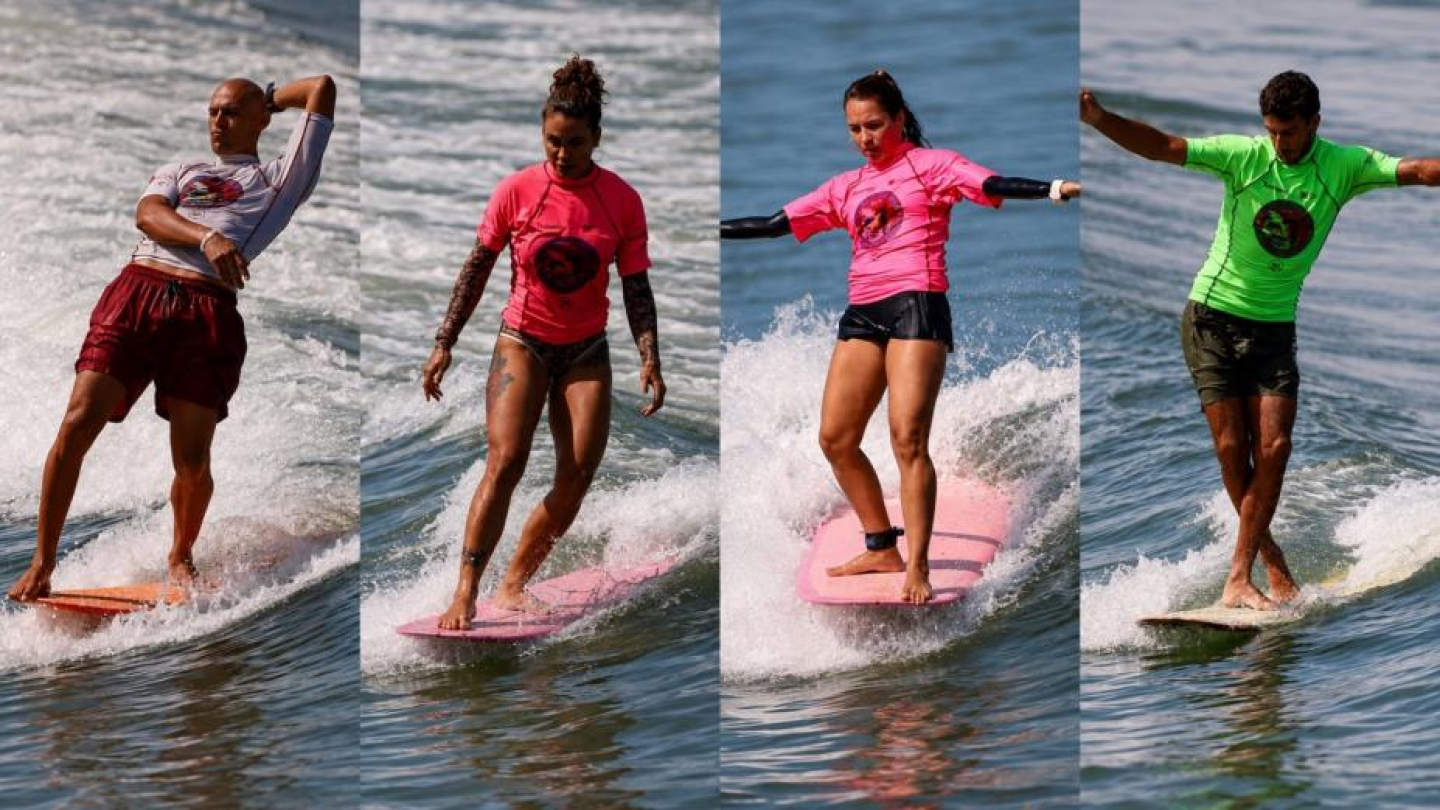Surfistas de longboard