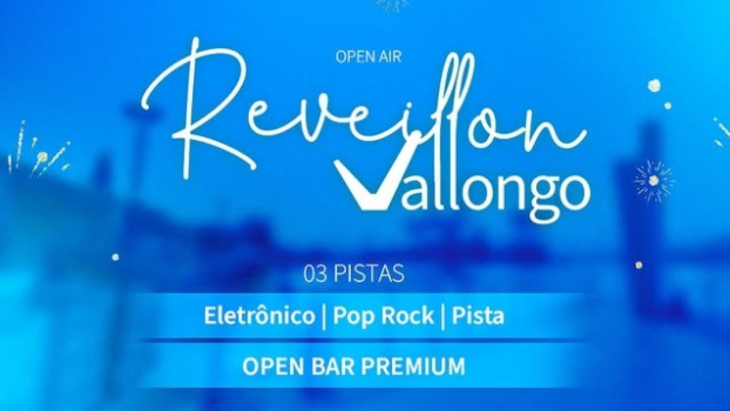 Cartaz do evento Réveillon Valongo, dia 31 de dezembro no Parque Valongo em Santos