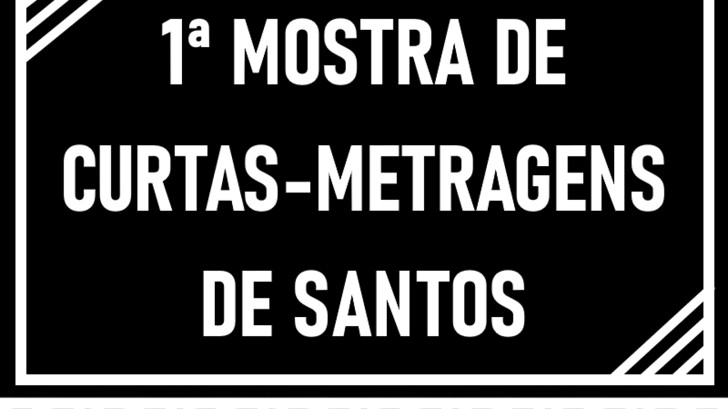 Cartaz da 1ª mostra de curtas-metragens de Santos, na Cinemateca de Santos
