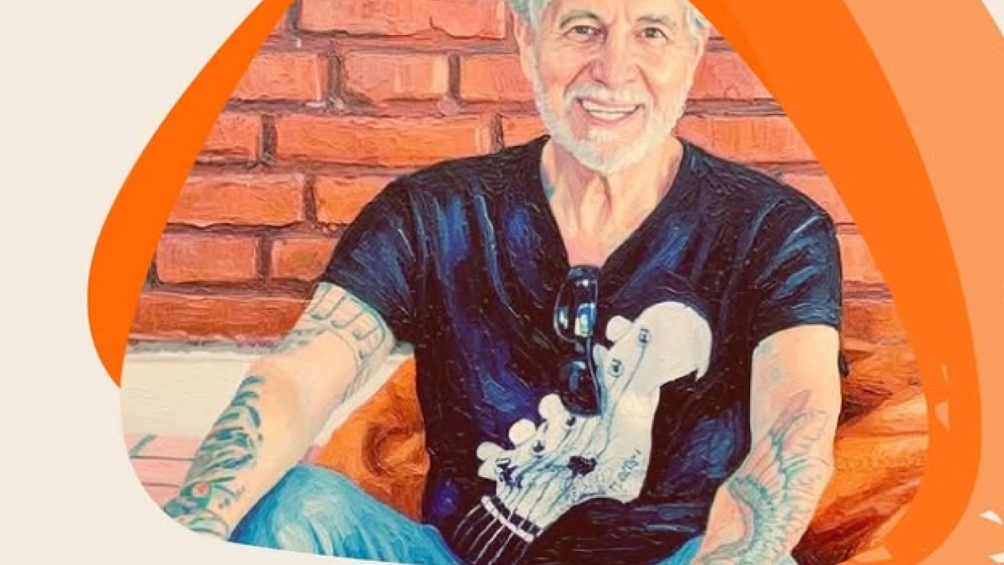 Cartaz de divulgação do show gratuito de Bill Brasil, que acontecerá no dia 8 de fevereiro às 17h, no Espaço Cultural da Pinacoteca Benedicto Calixto