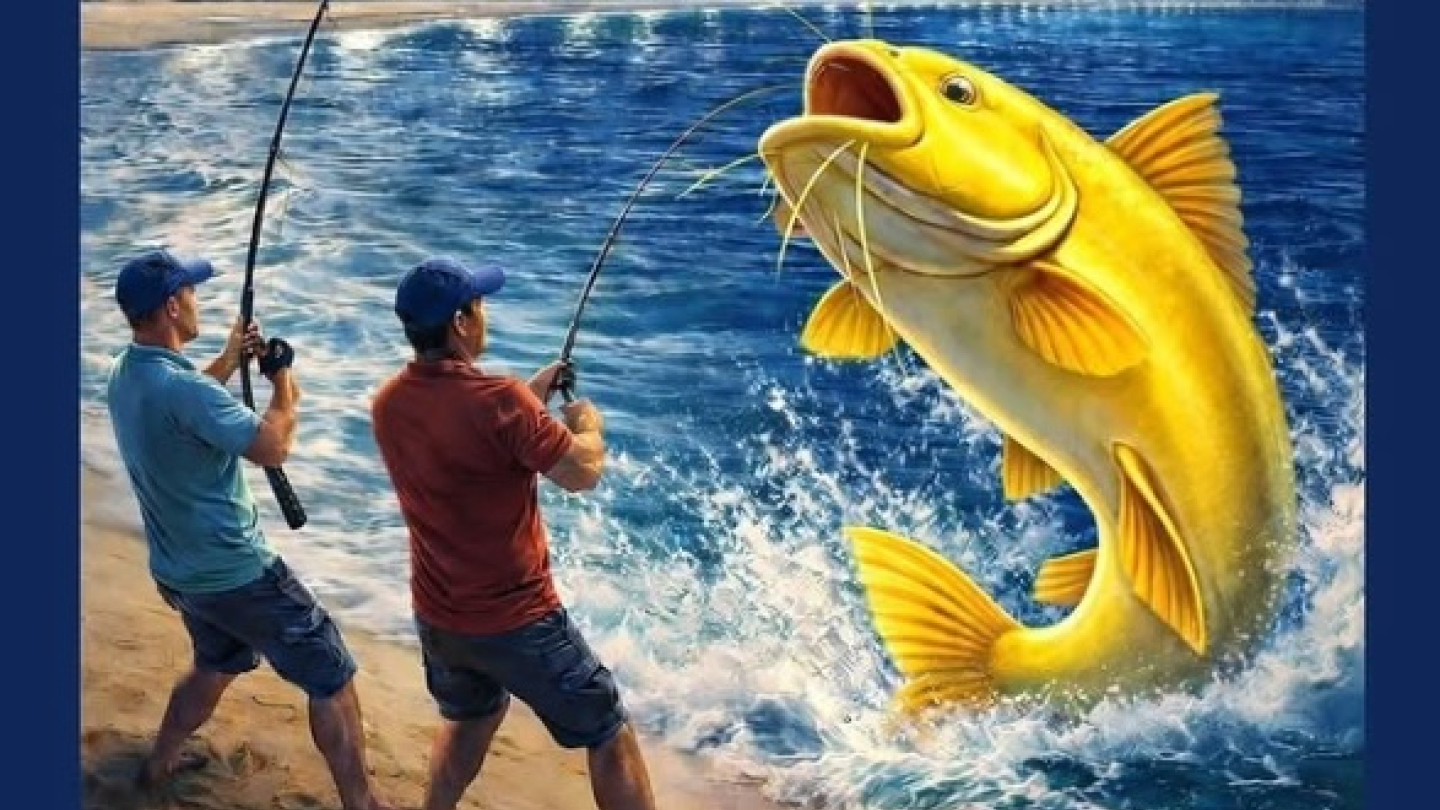 Cartaz promocional do 21º Torneio Cidade de Santos, uma prova de pesca noturna em duplas que será realizada no dia 28/3 às 19h na orla da praia