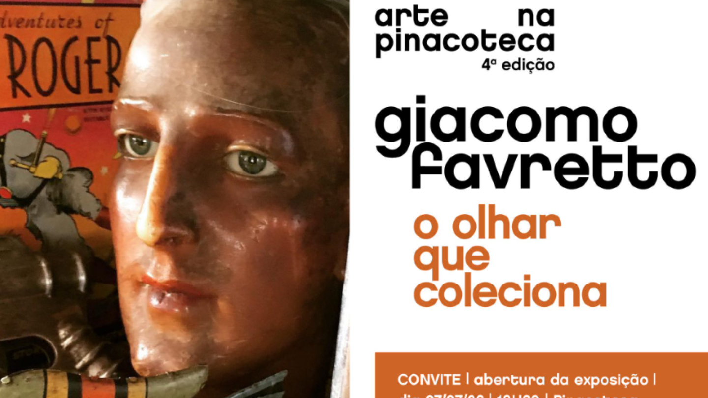 Cartaz da exposição de Giacomo Favretto