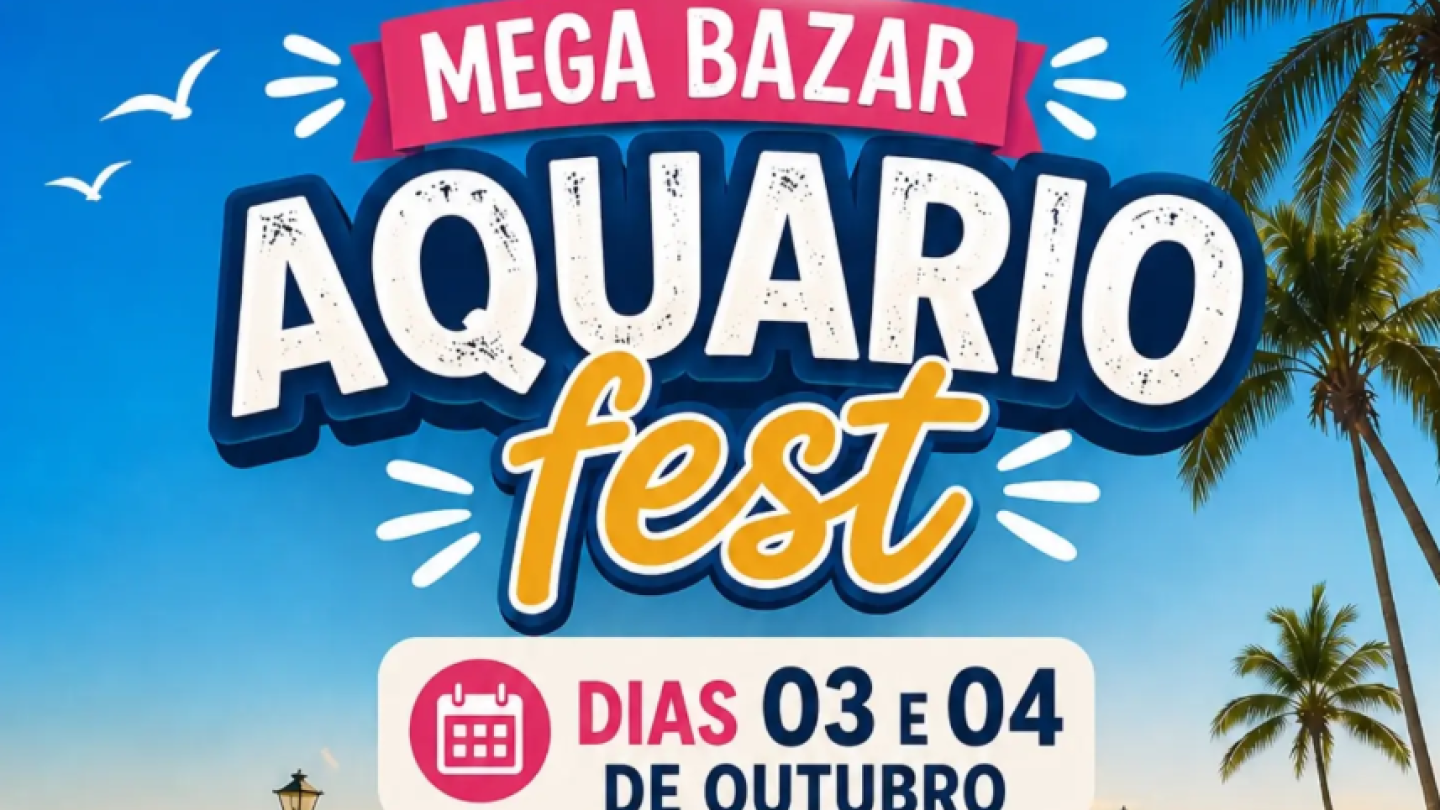 Mega Bazar Aquário em Outubro