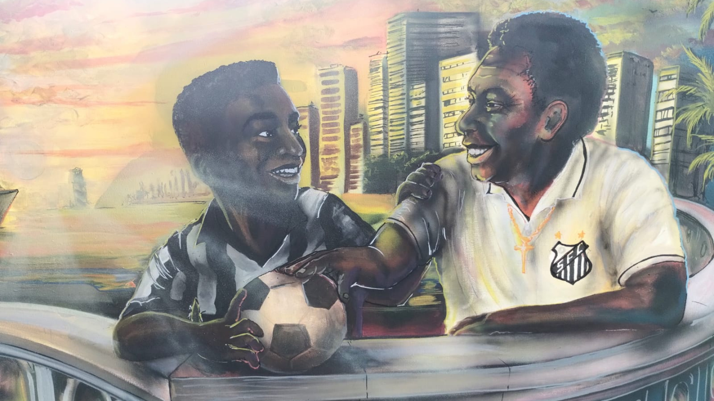Exposição O rei em cores grafiti